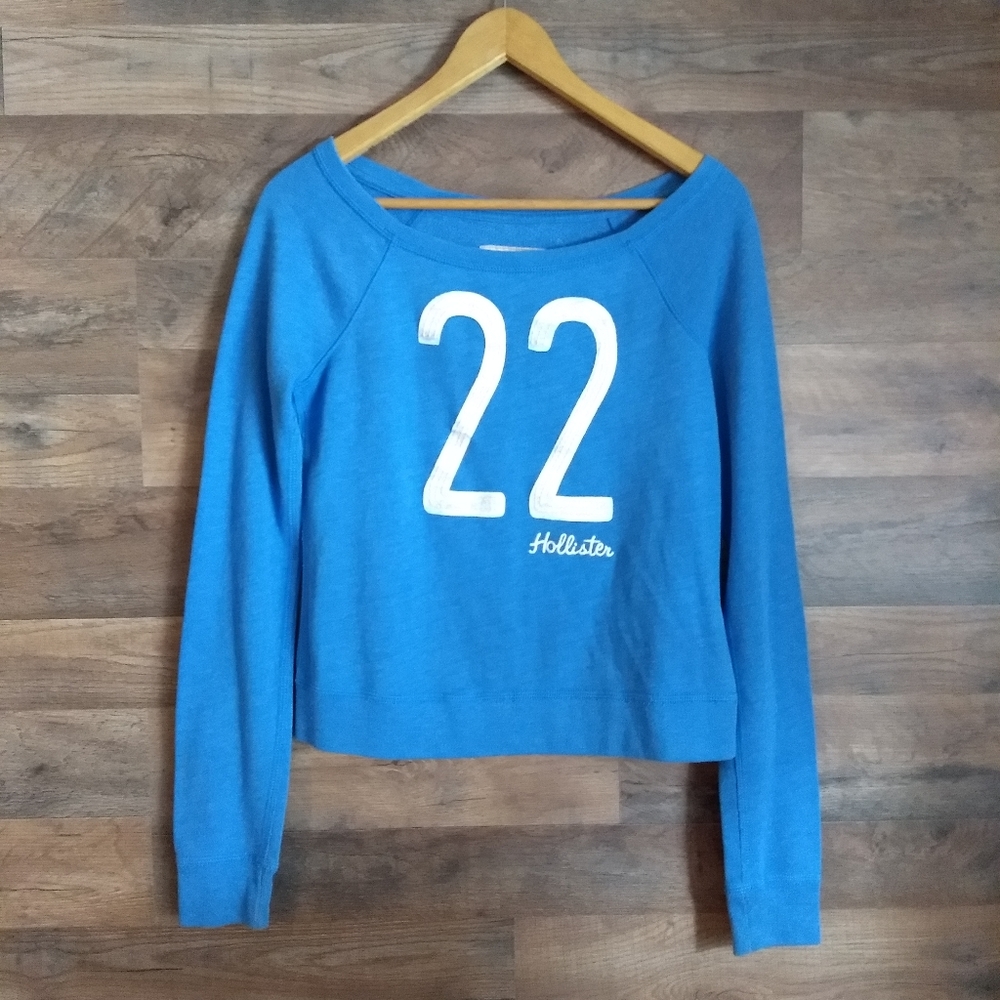 Hollister Blue 22 Sweatshirt Pullover